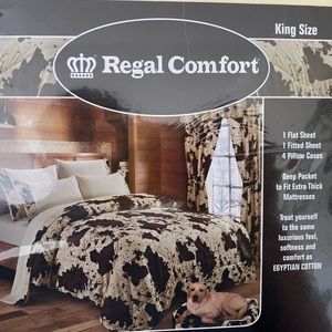 NWT Western king sheet set